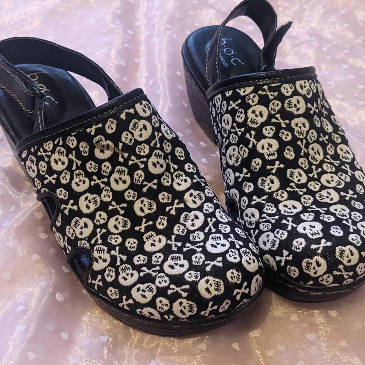 Skull clogs hot sale