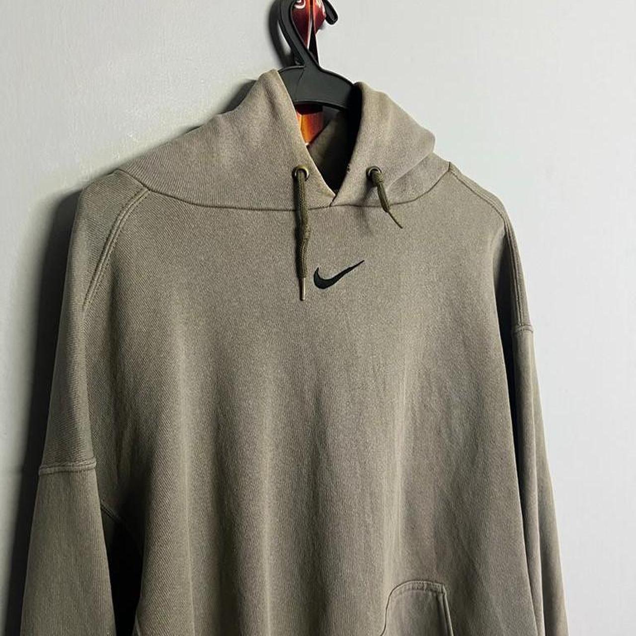 tan vintage nike hoodie