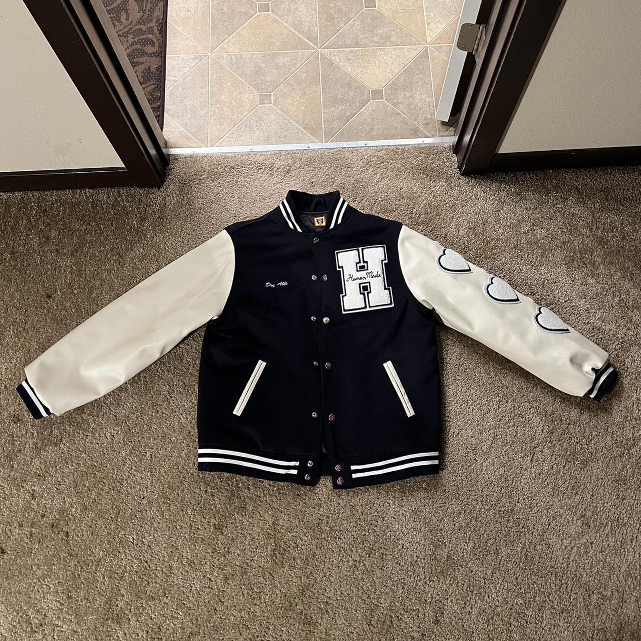 Human Made Varsity Jacket 100% Authentic Worn 2-3 - Depop