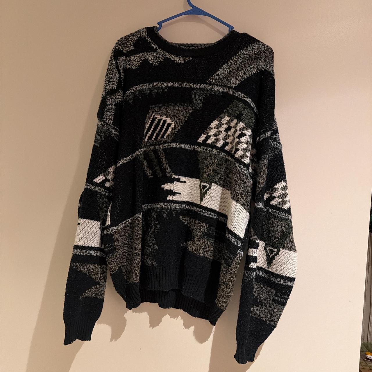 Stackable Expressions Men's Sweater - Multi/Black… - image 1