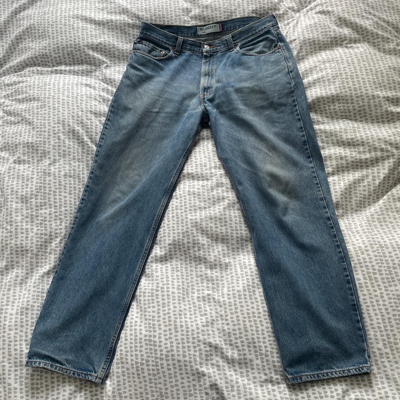 Levis 550 Denin Relaxed Jeans. Size 36W 32L. Nice... - Depop