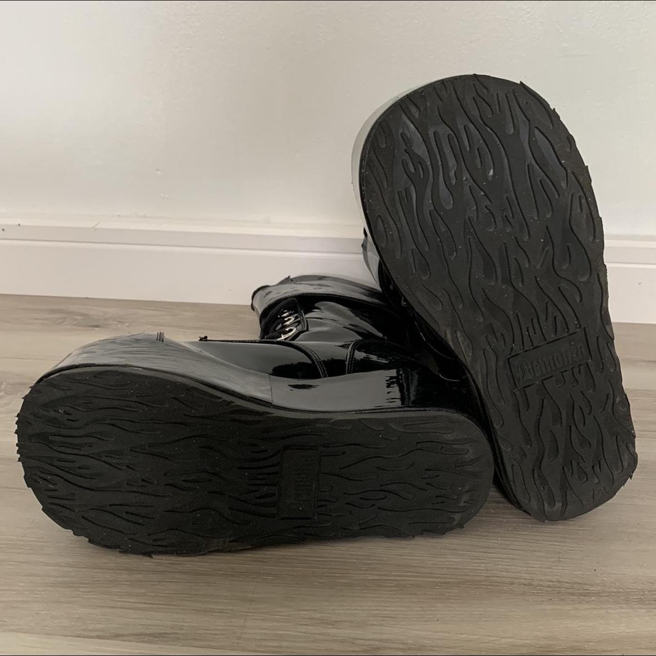 demonia petrol ankle boots