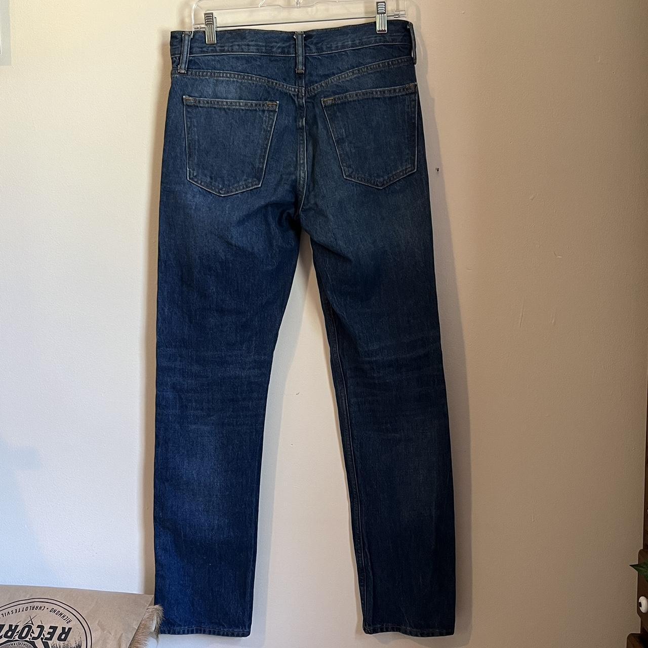 old navy dark denim slim fit jeans 👖 pants size ~... - Depop