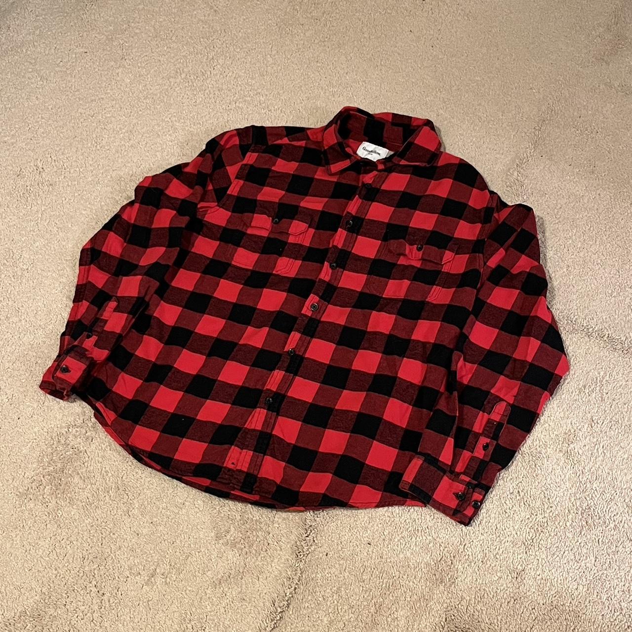 classic red and black Goodfellow flannel 🧣💥 size ~... - Depop