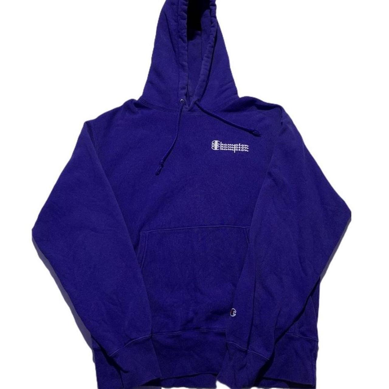 Blue and purple champion hoodie sale