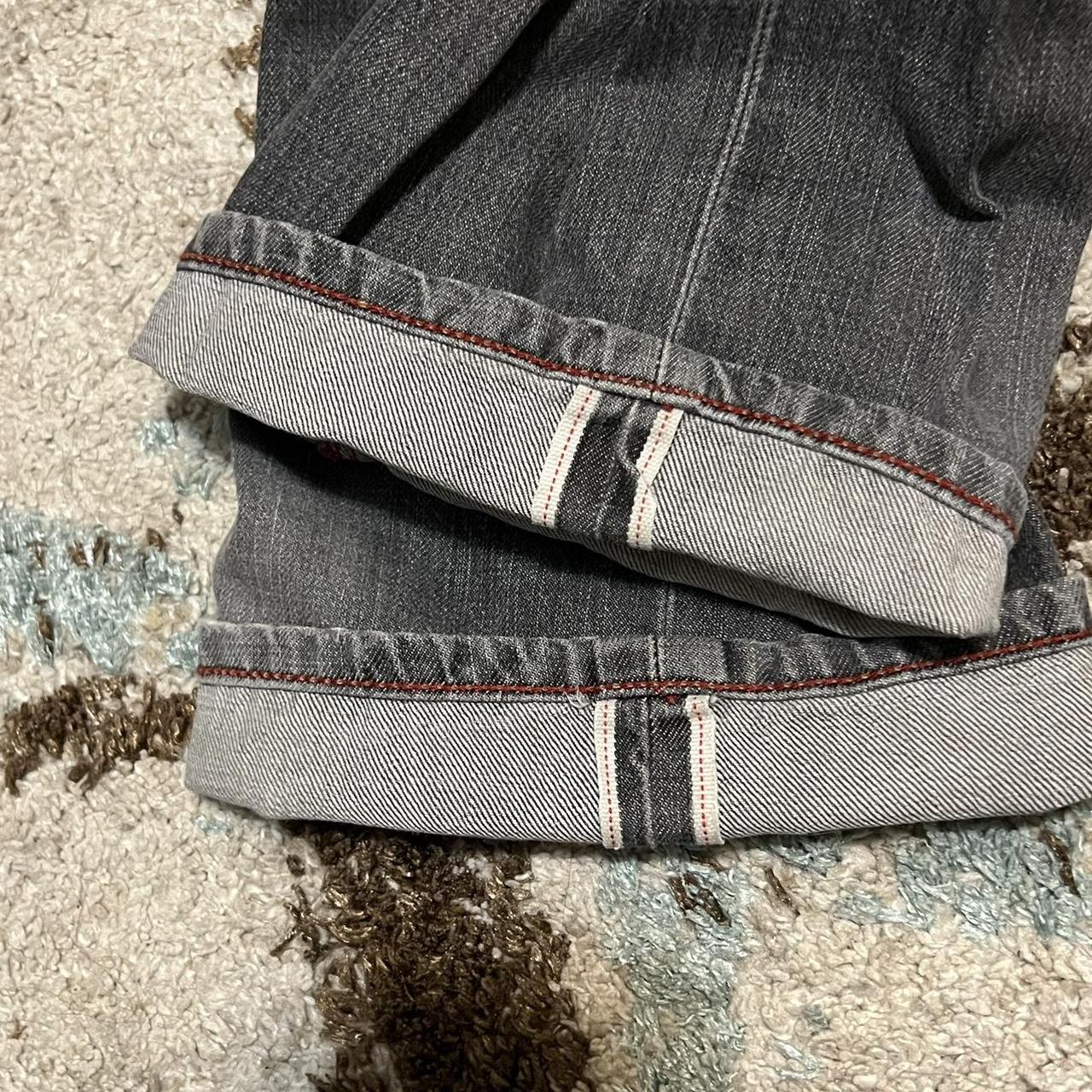 Perry Ellis Mens Selvedge Jeans Grey Size 38x30... - Depop