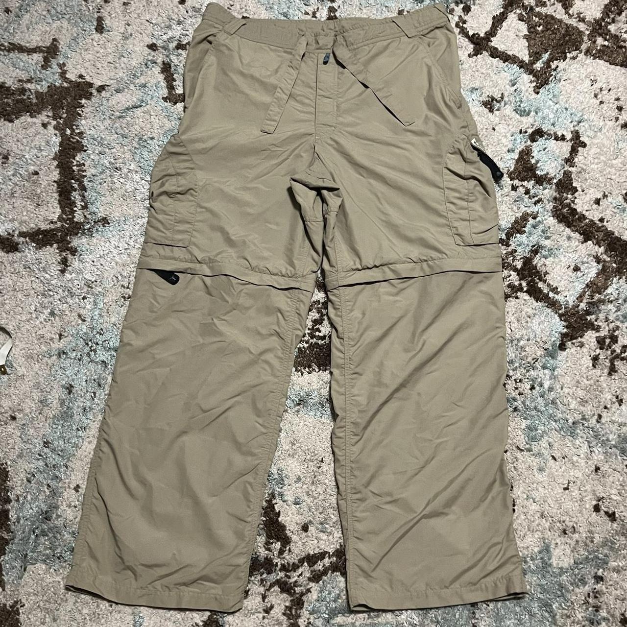 Vintage Y2K Nike ACG Nylon Convertible Pants Size...