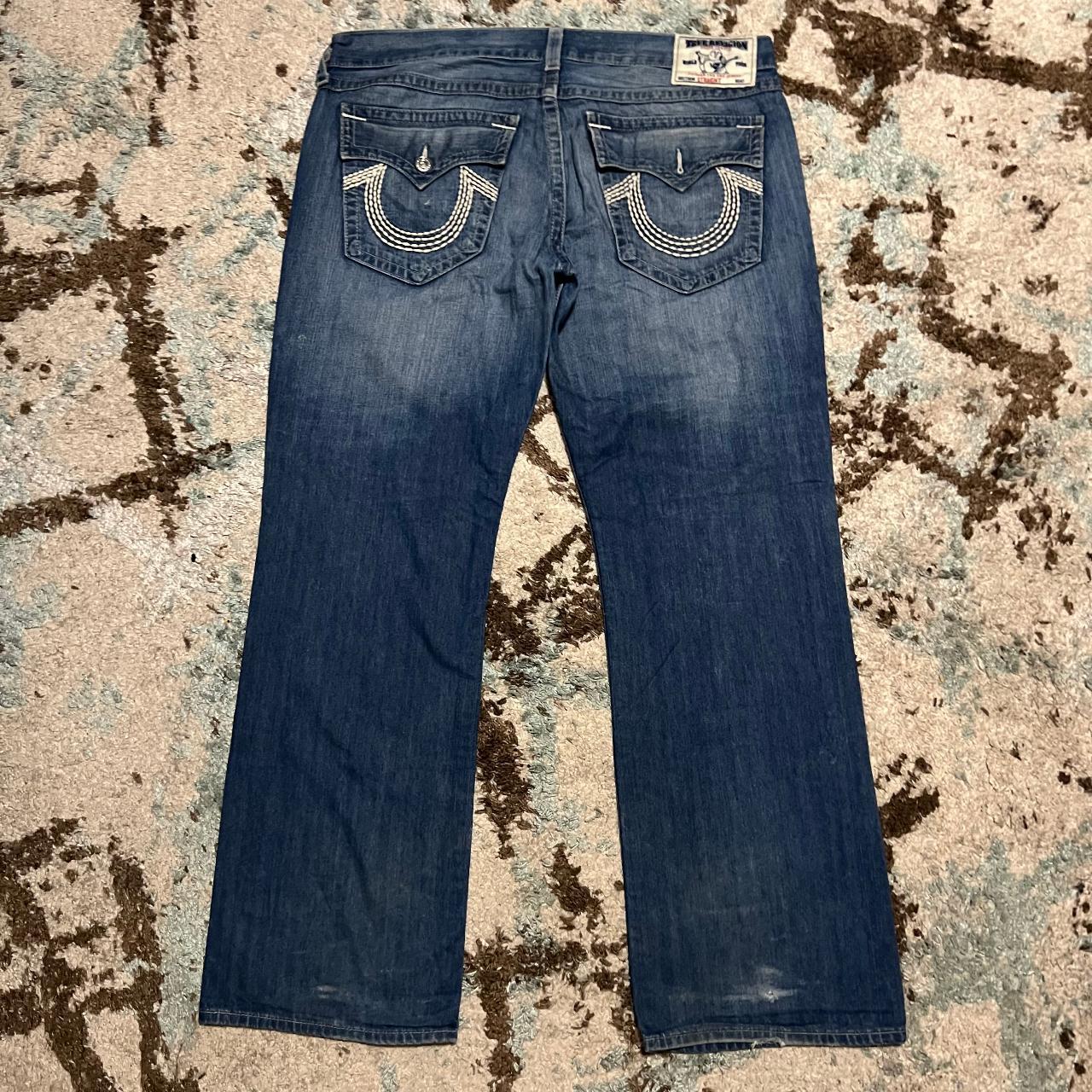 True Religion Mens Baggy Straight Leg Jeans Size | Depop