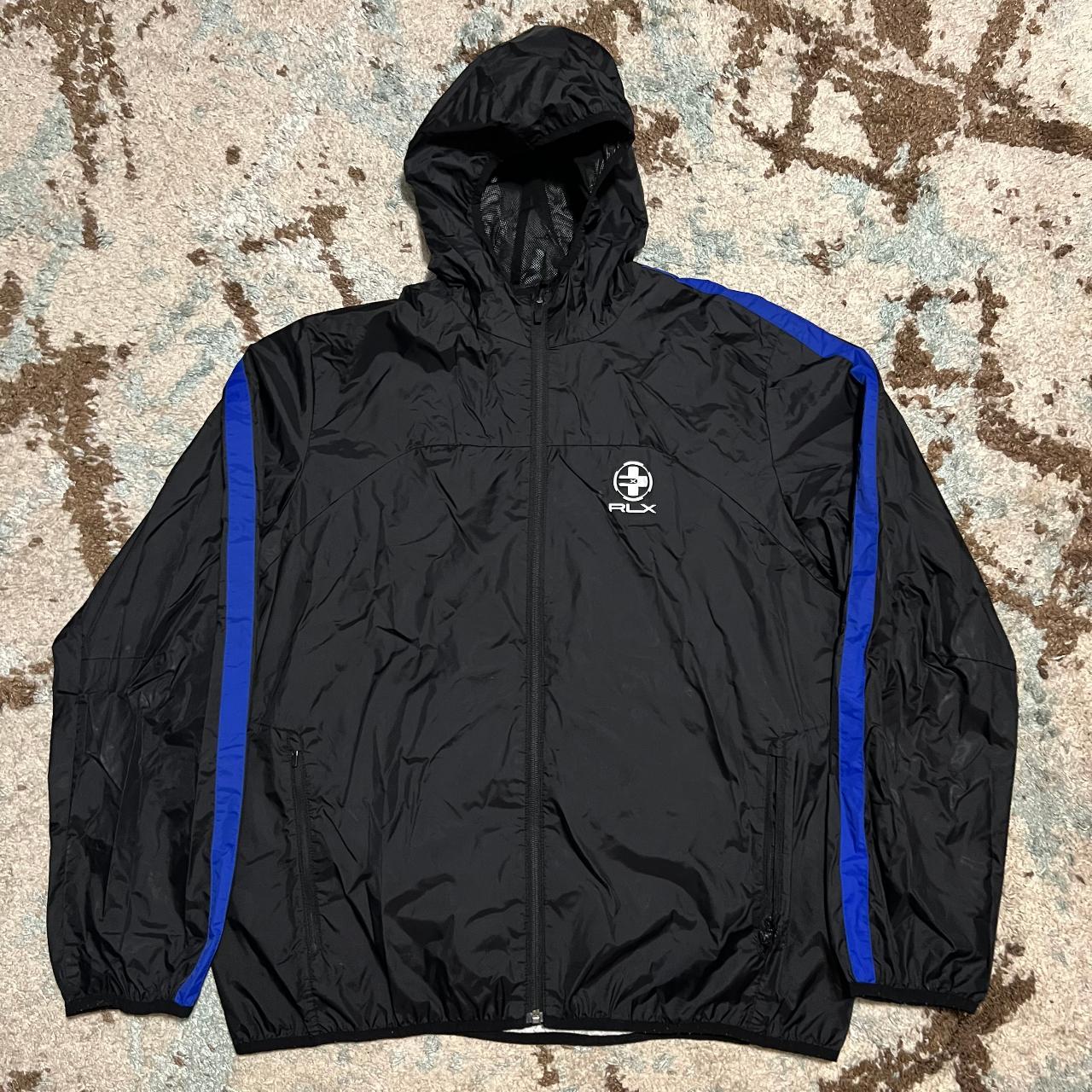 Ralph Lauren RLX Nylon Rain Jacket Size XL Black. Depop