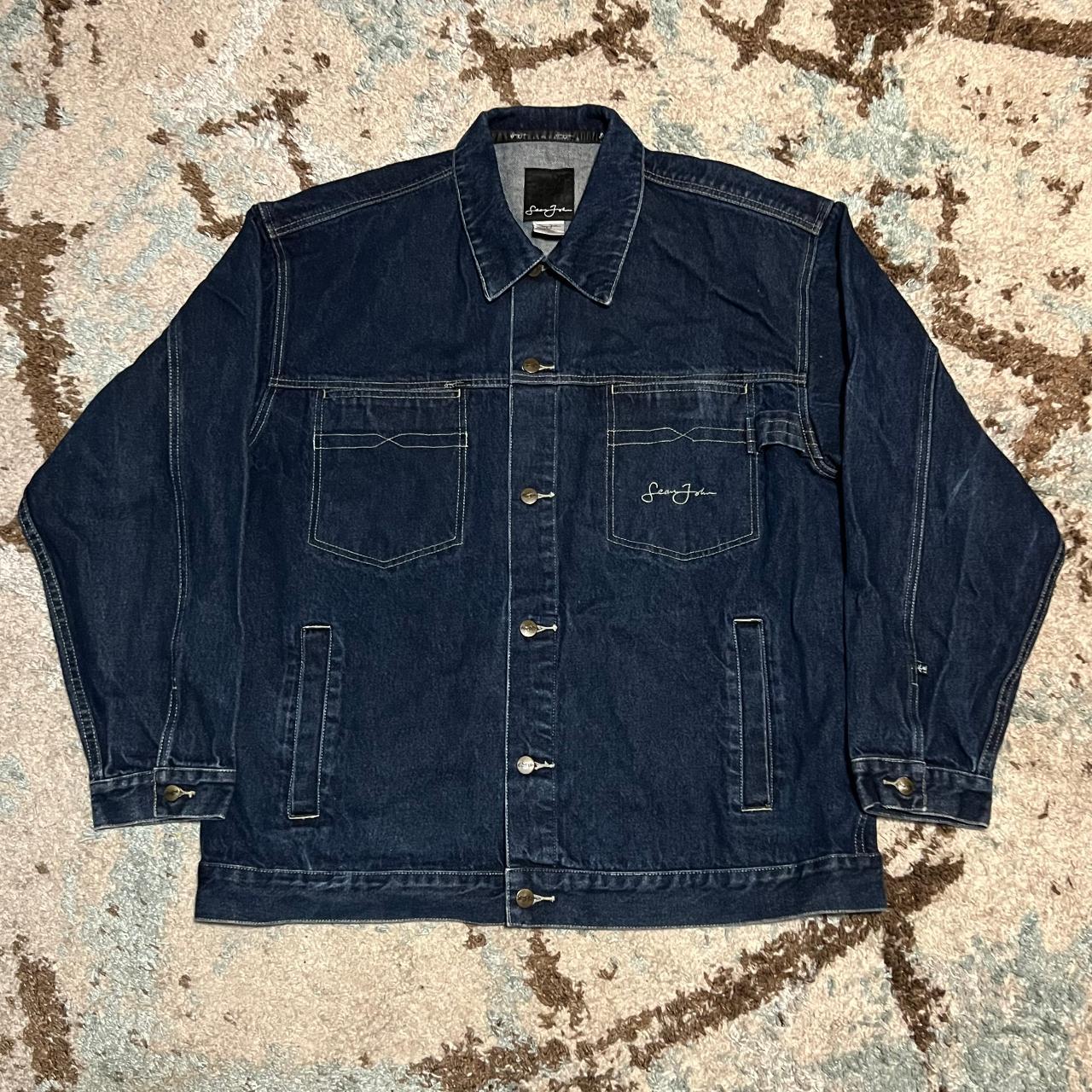 Sean John Men's Jacket Navy/Blue XL – Vintage Sean John