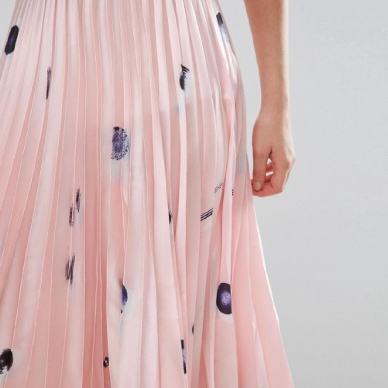 asos silk midi skirt