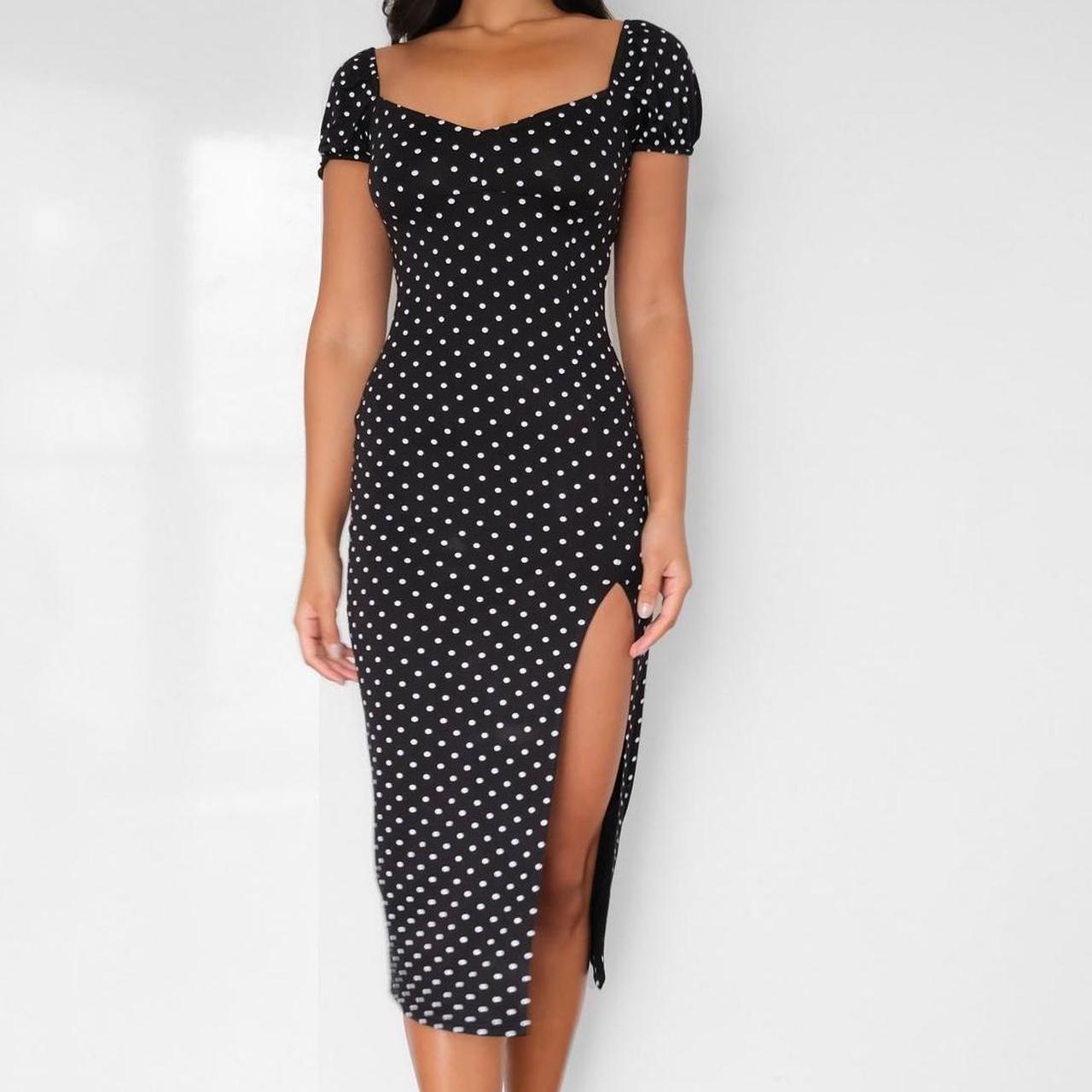 Missguided Women's Black and White Dress