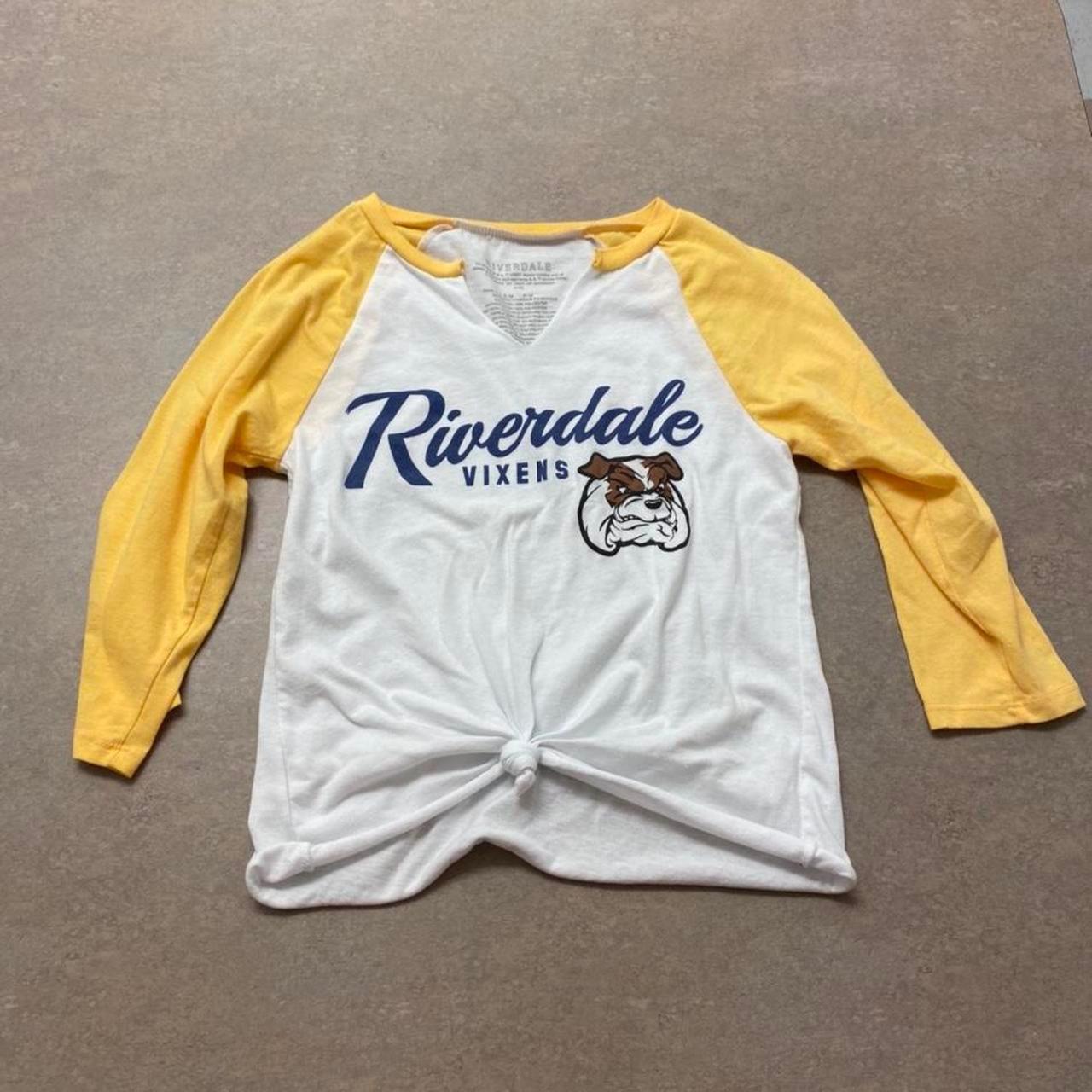 riverdale yellow baseball tee