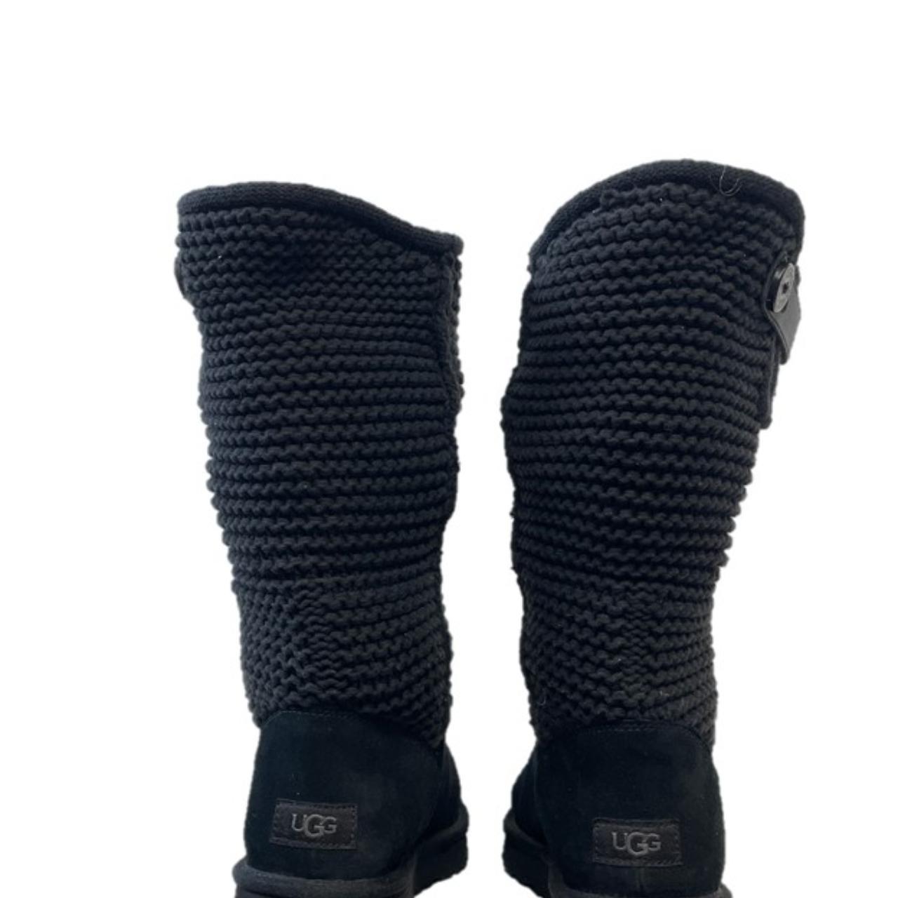 Ugg purl cardy 2024 knit boot black