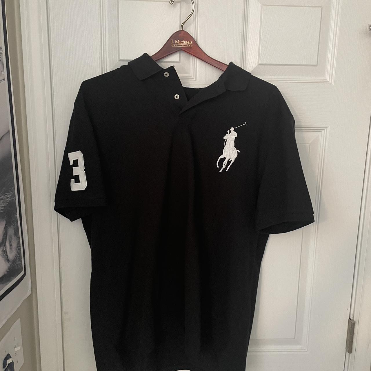 Men’s Black Polo Shirt - Depop