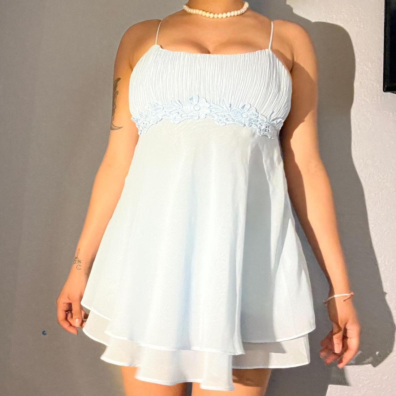 Beautiful light blue dress/top. So flowy and pretty.... Depop