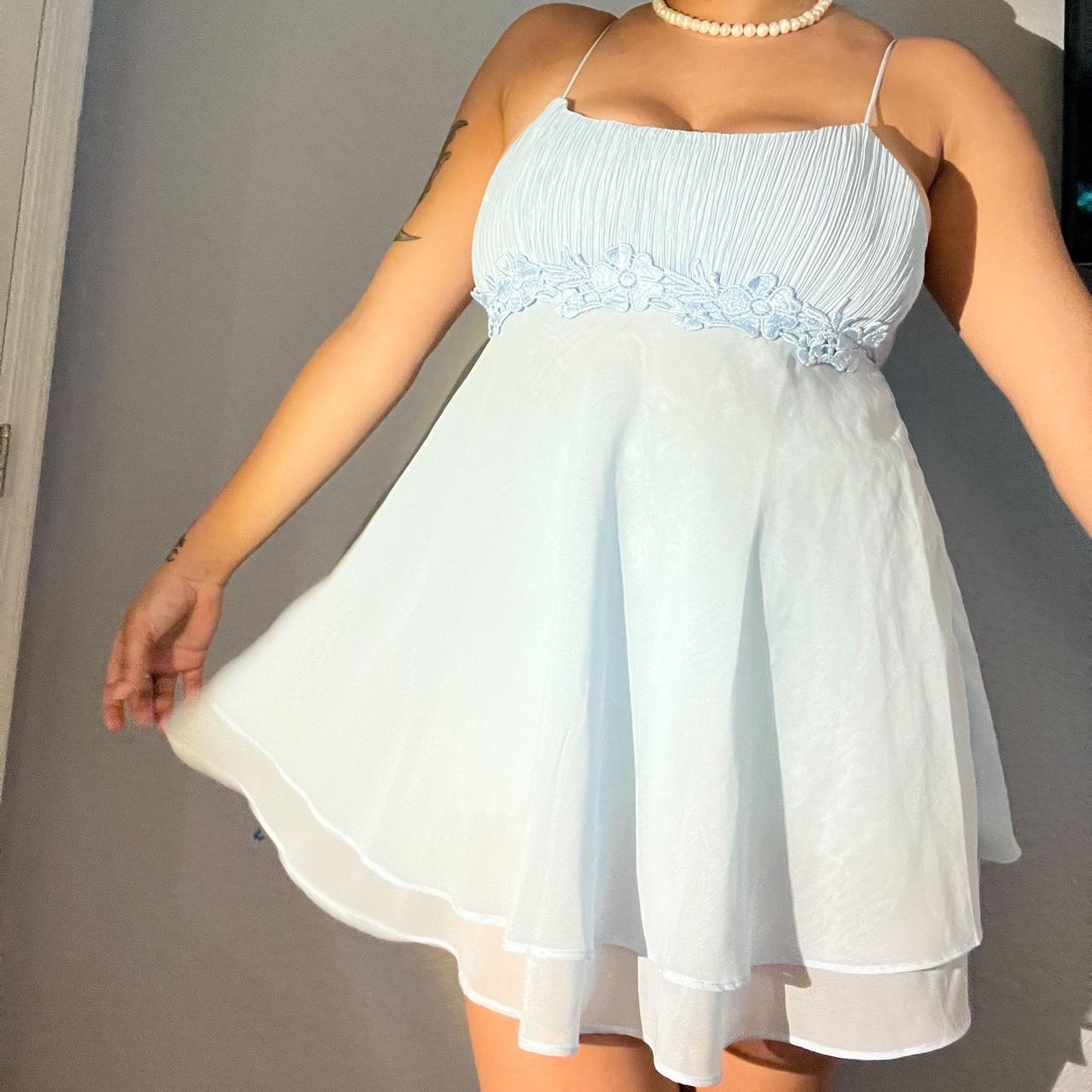 Beautiful light blue dress/top. So flowy and pretty.... Depop