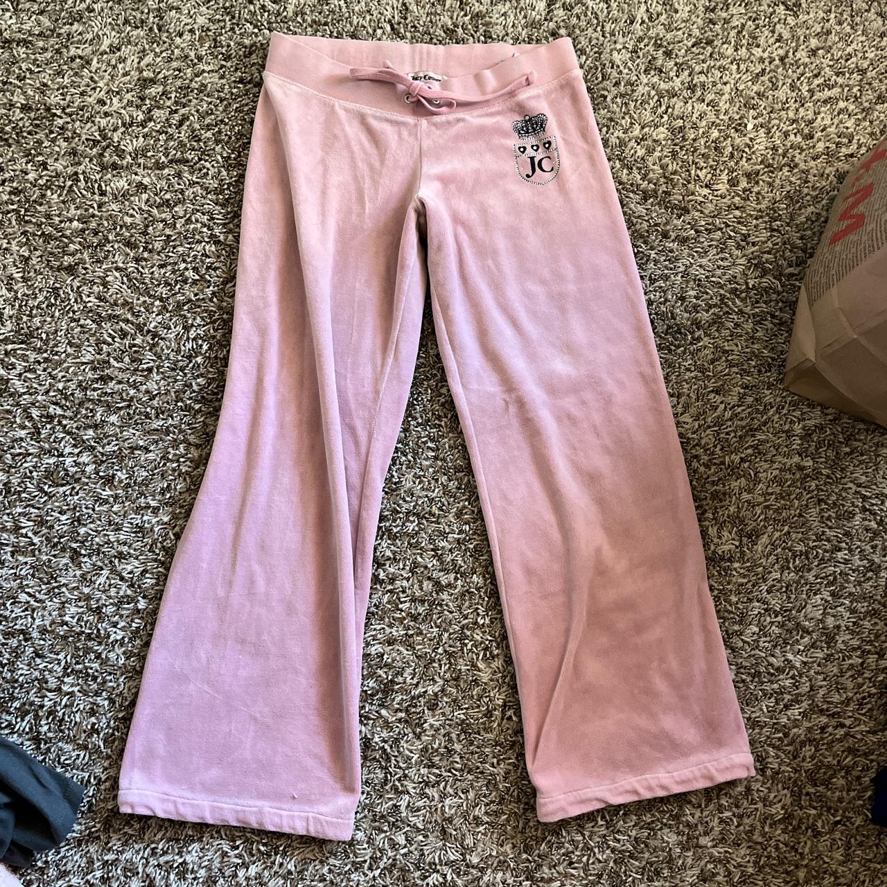 Juicy Couture Women's Pink Trousers | Depop