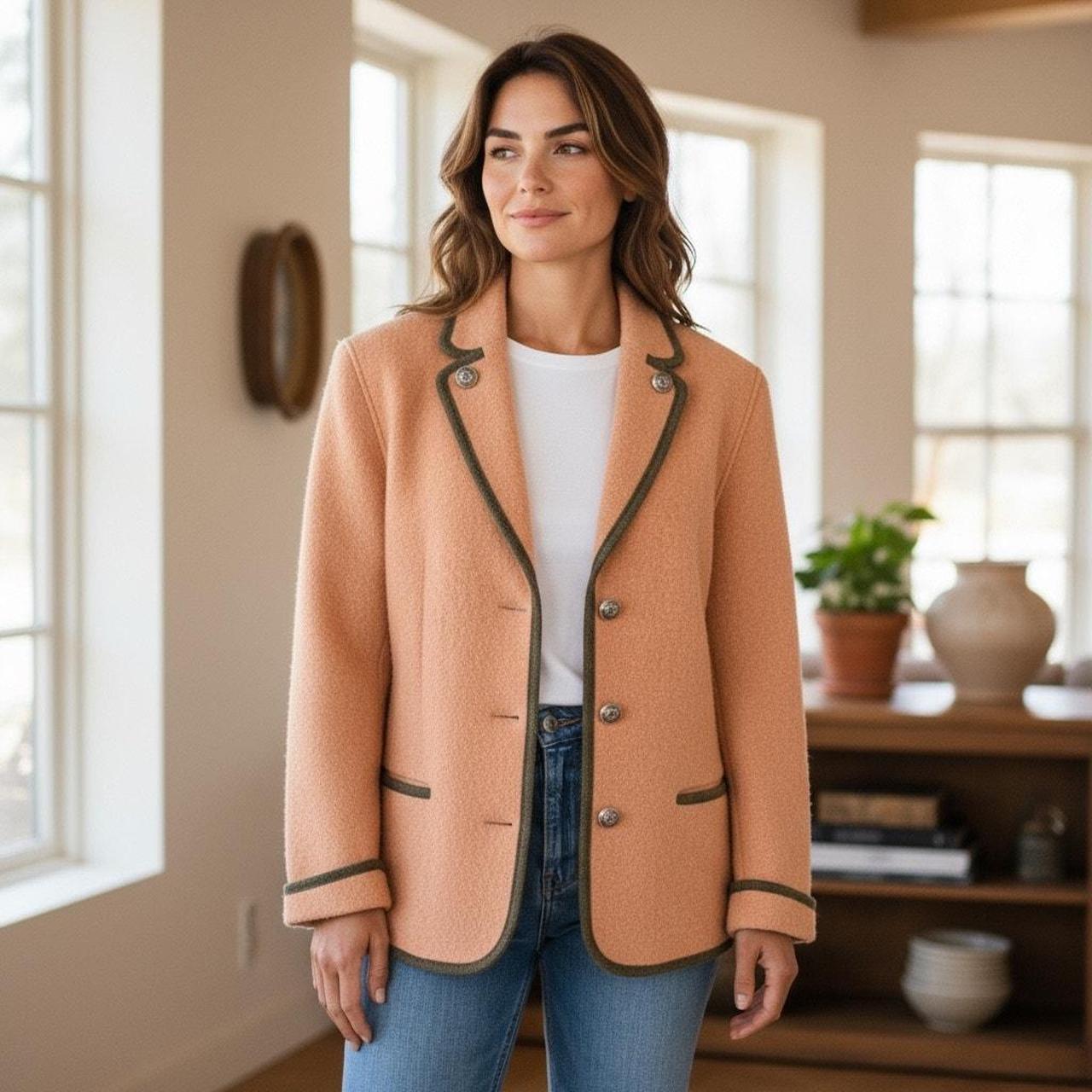 Source Unknown Women's Jacket - Cream - L – Vinta… - image 1