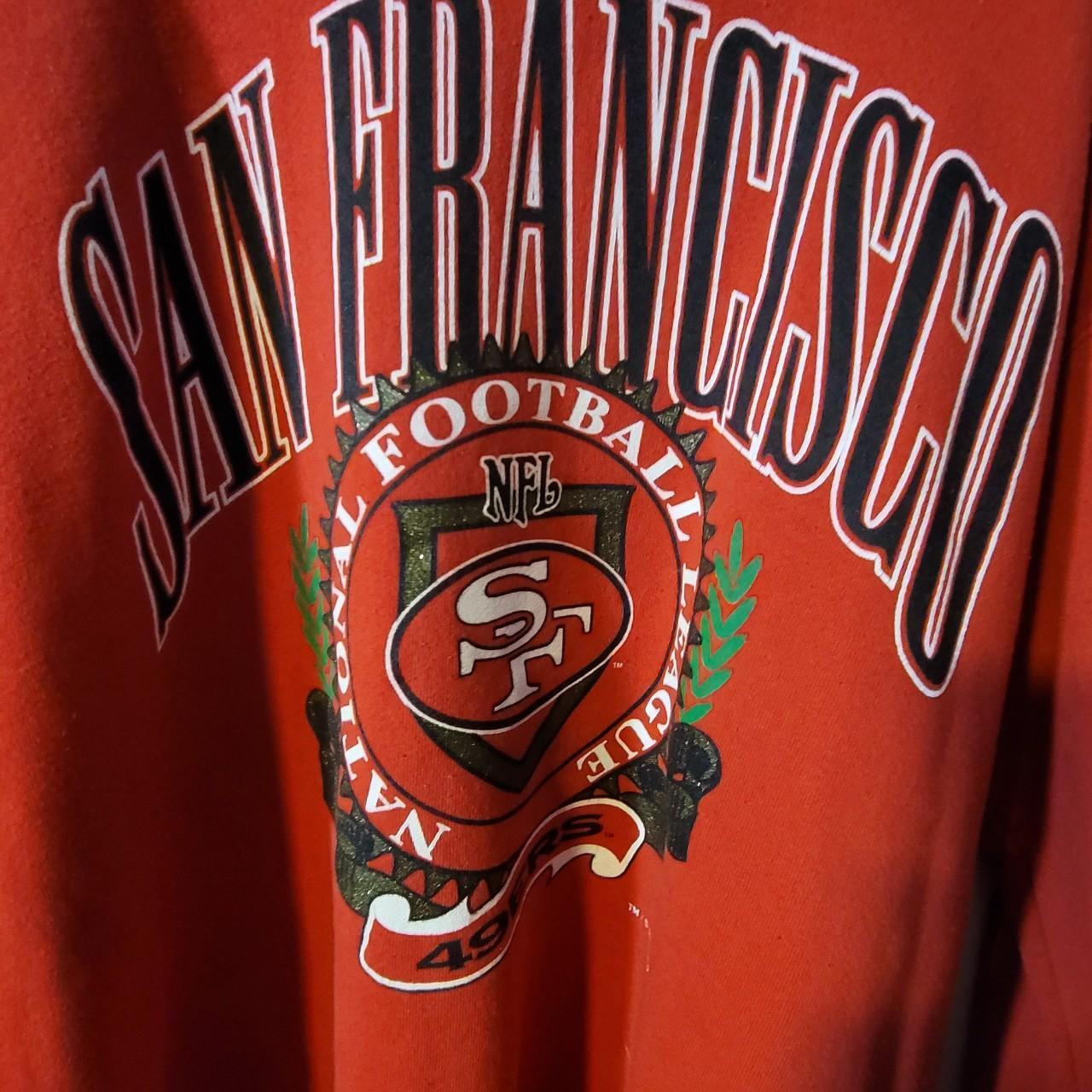 Nutmeg, Sweaters, Vintage Nutmeg Nfl San Francisco 49ers Crewneck  Sweatshirt Red 9s Mens Size Med