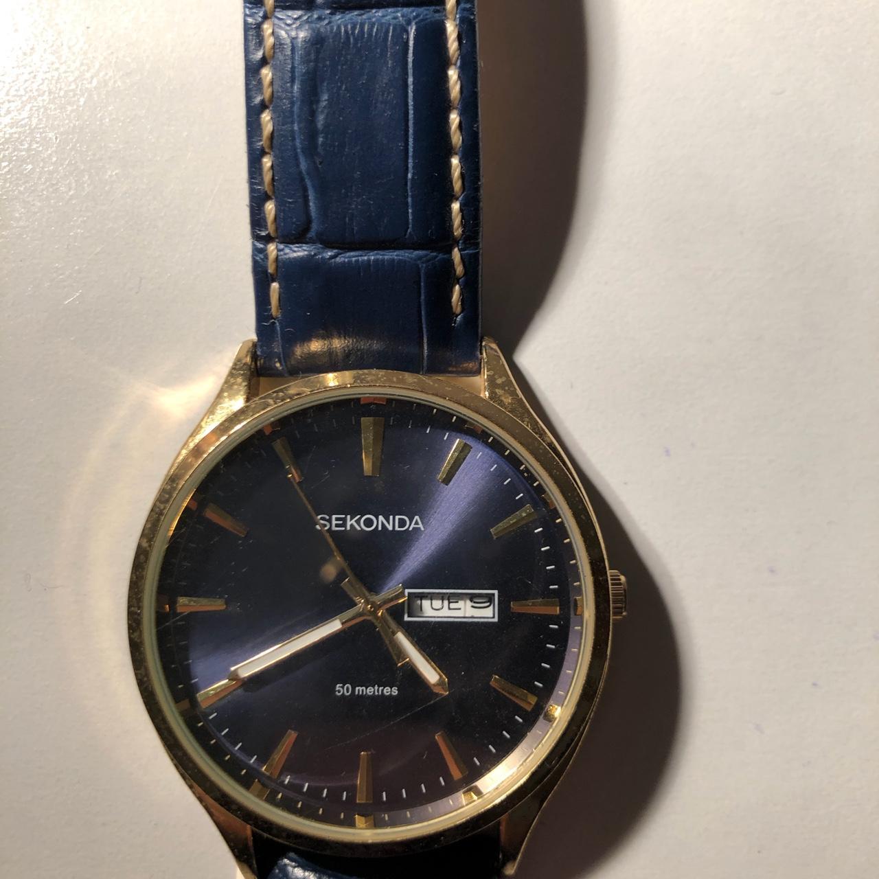 Sekonda gold watch Battery dead Leather band... Depop