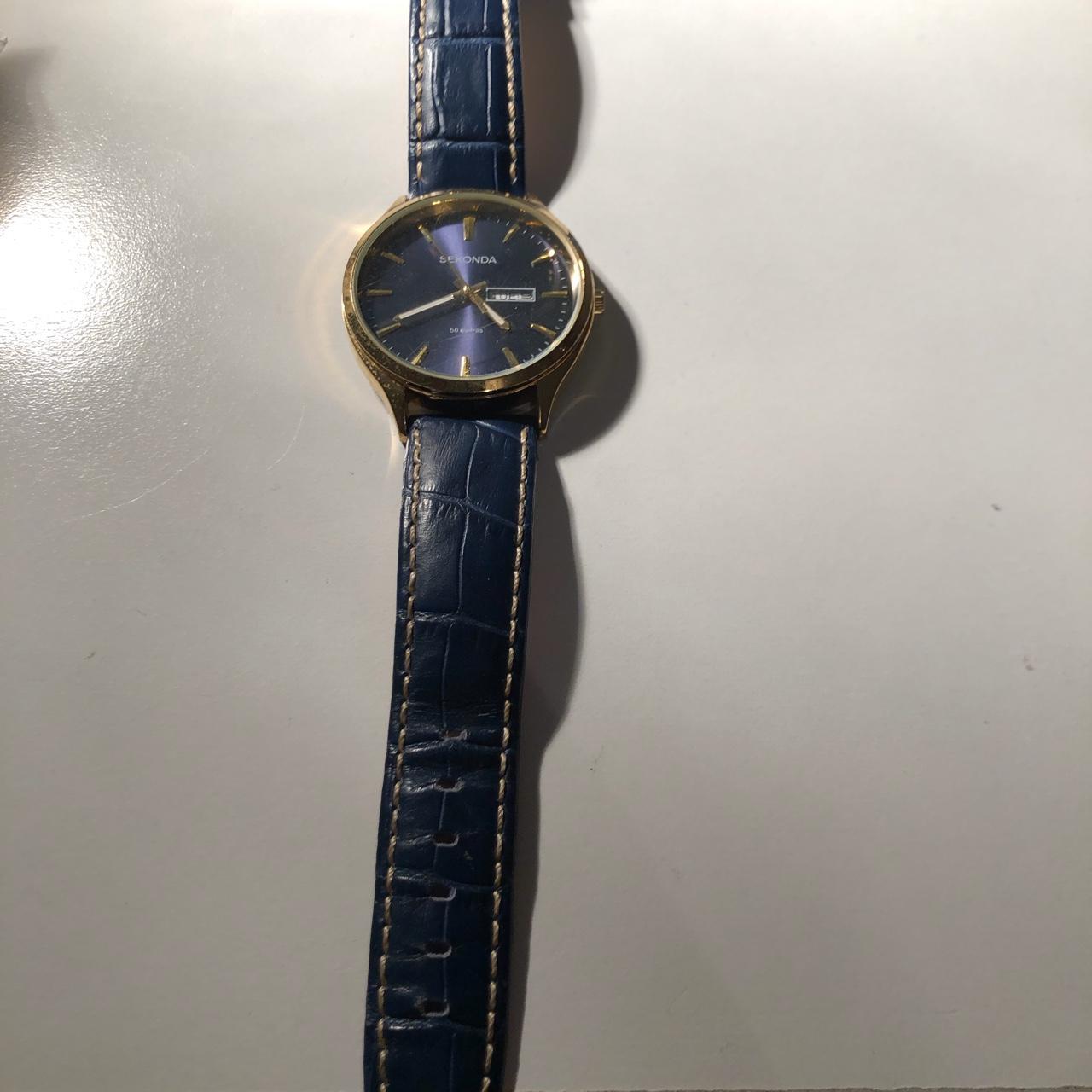 Sekonda gold watch Battery dead Leather band... Depop