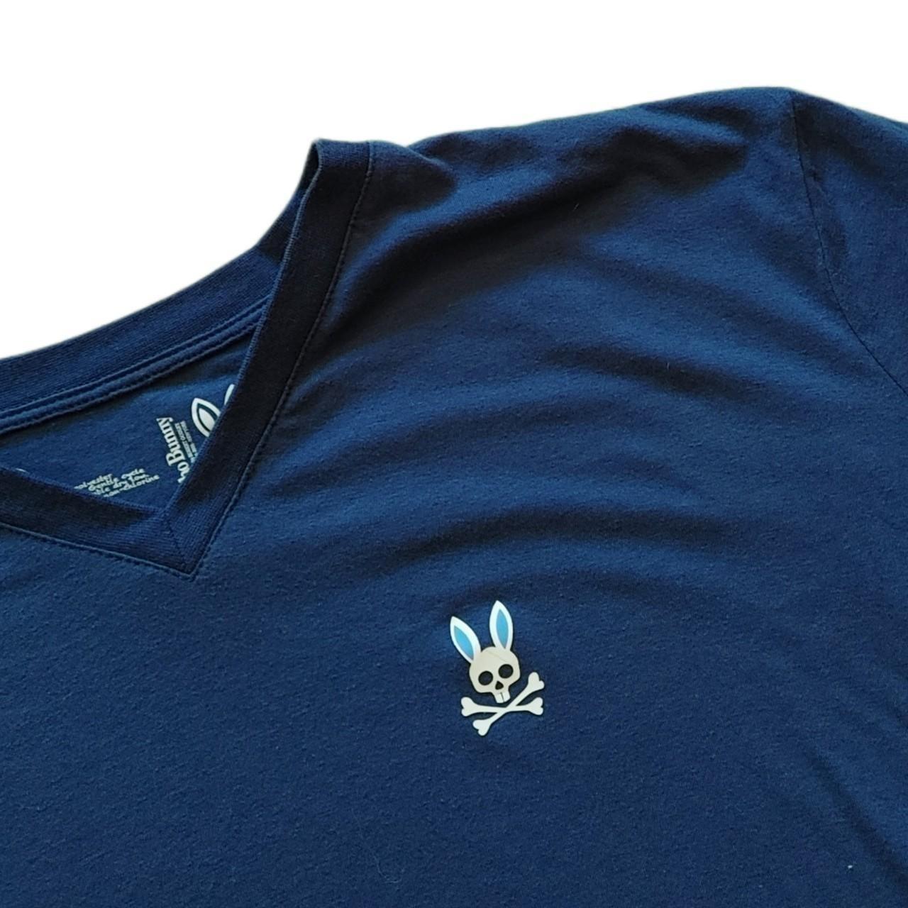 Psycho Bunny Men's Navy and Blue T-shirt (2)