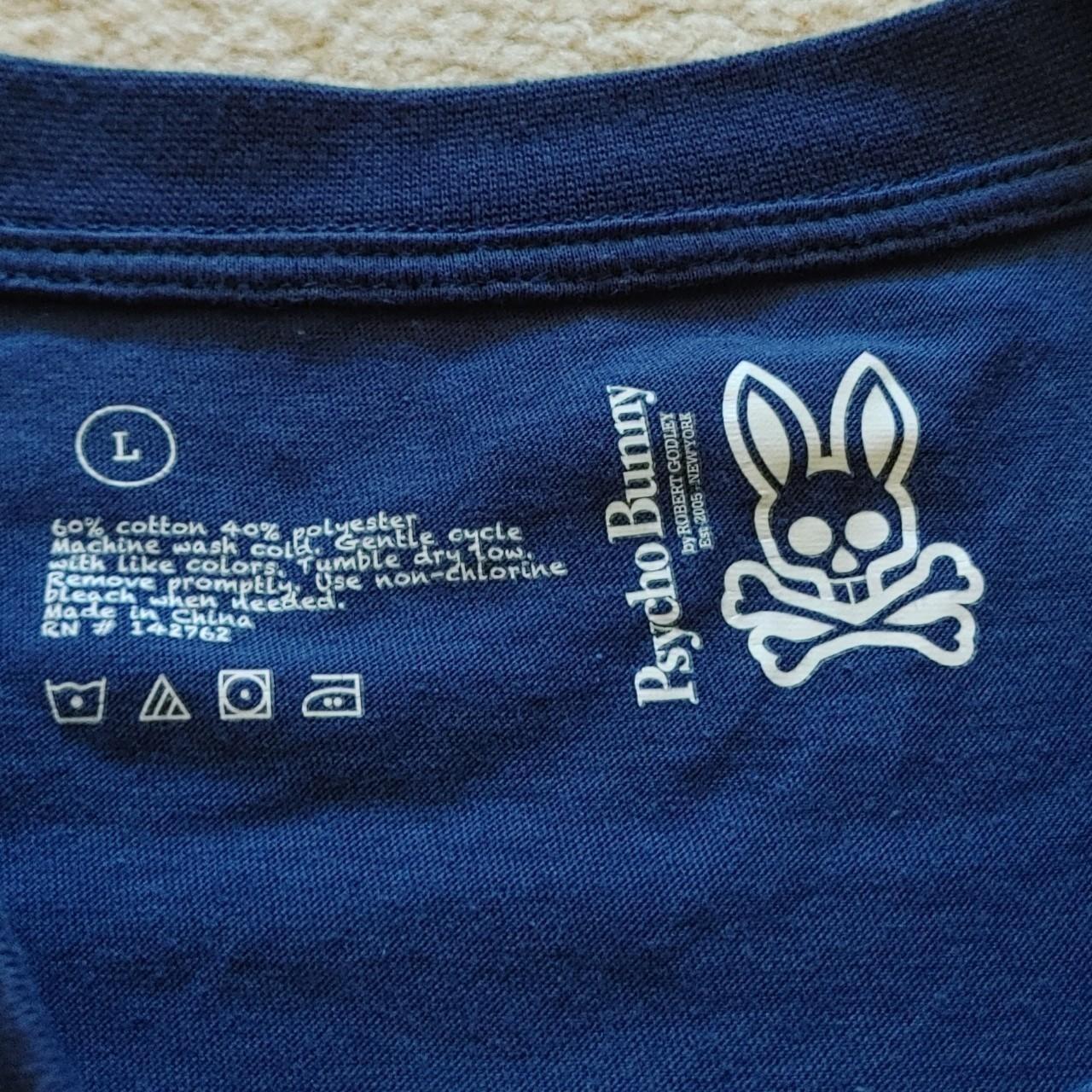 Psycho Bunny Men's Navy and Blue T-shirt (4)