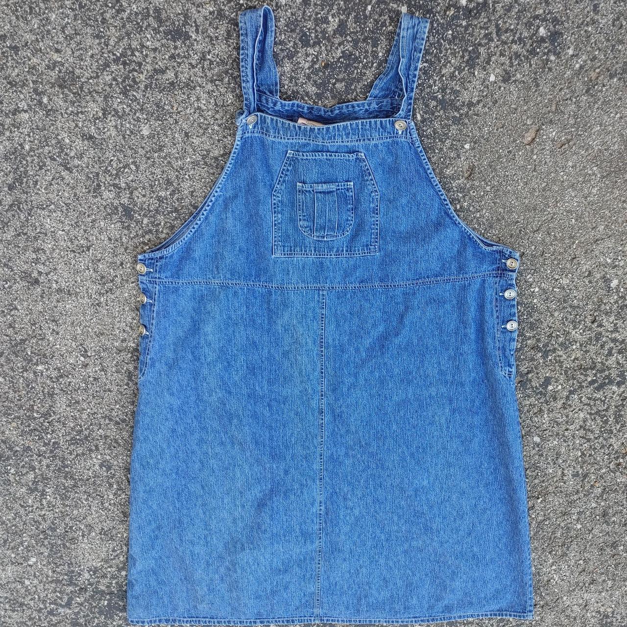 Studio Ease plus size 90s maxi dress bib overalls... Depop