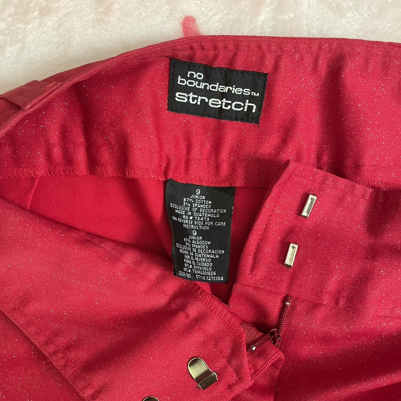 No Boundaries Women's Pants - Red - 9 – Y2K No Bo… - image 7