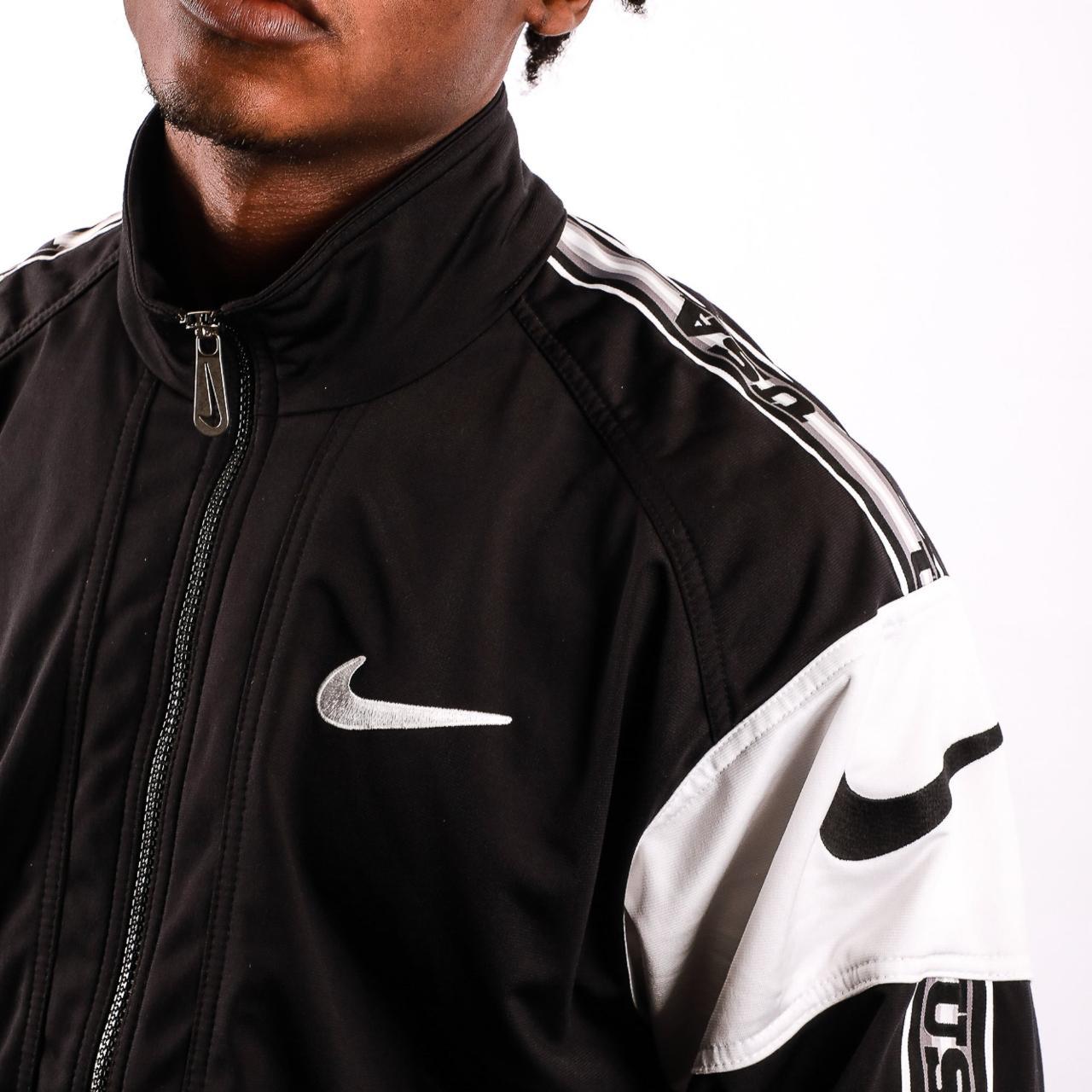 Vintage Nike Jacket in Black Size on Label M•... Depop