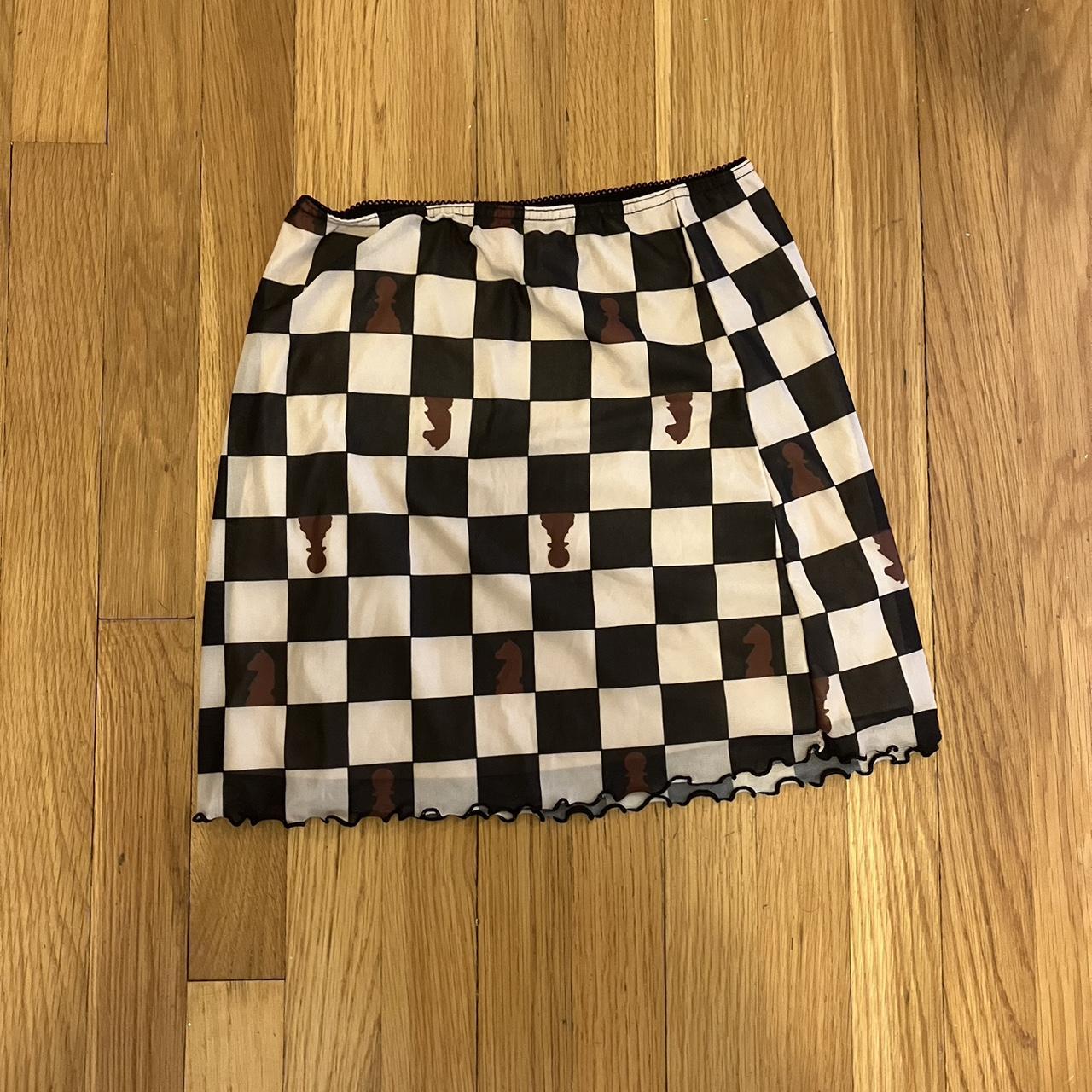 urban outfitters chess skirt