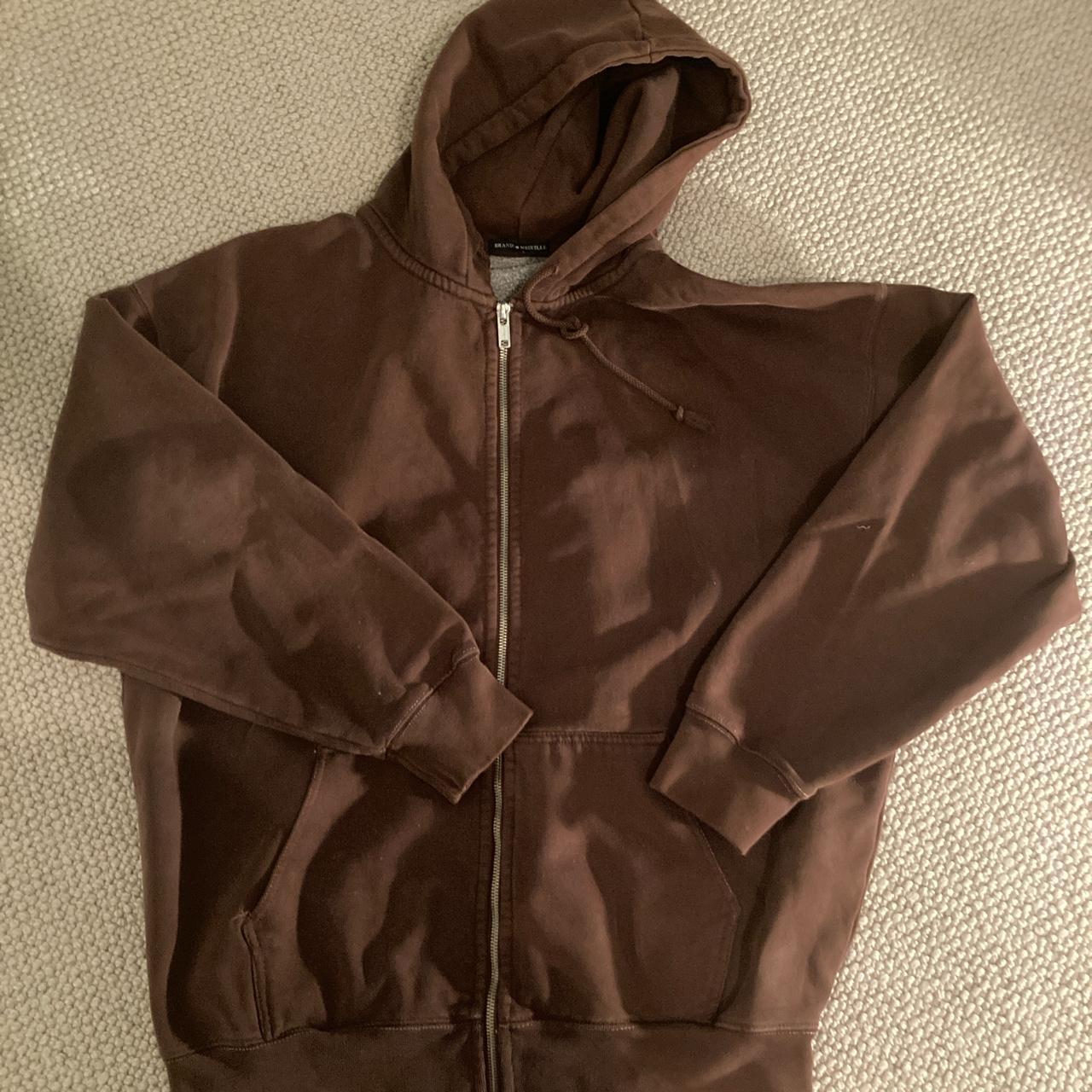 Brandy Melville Women's Brown Hoodie Depop