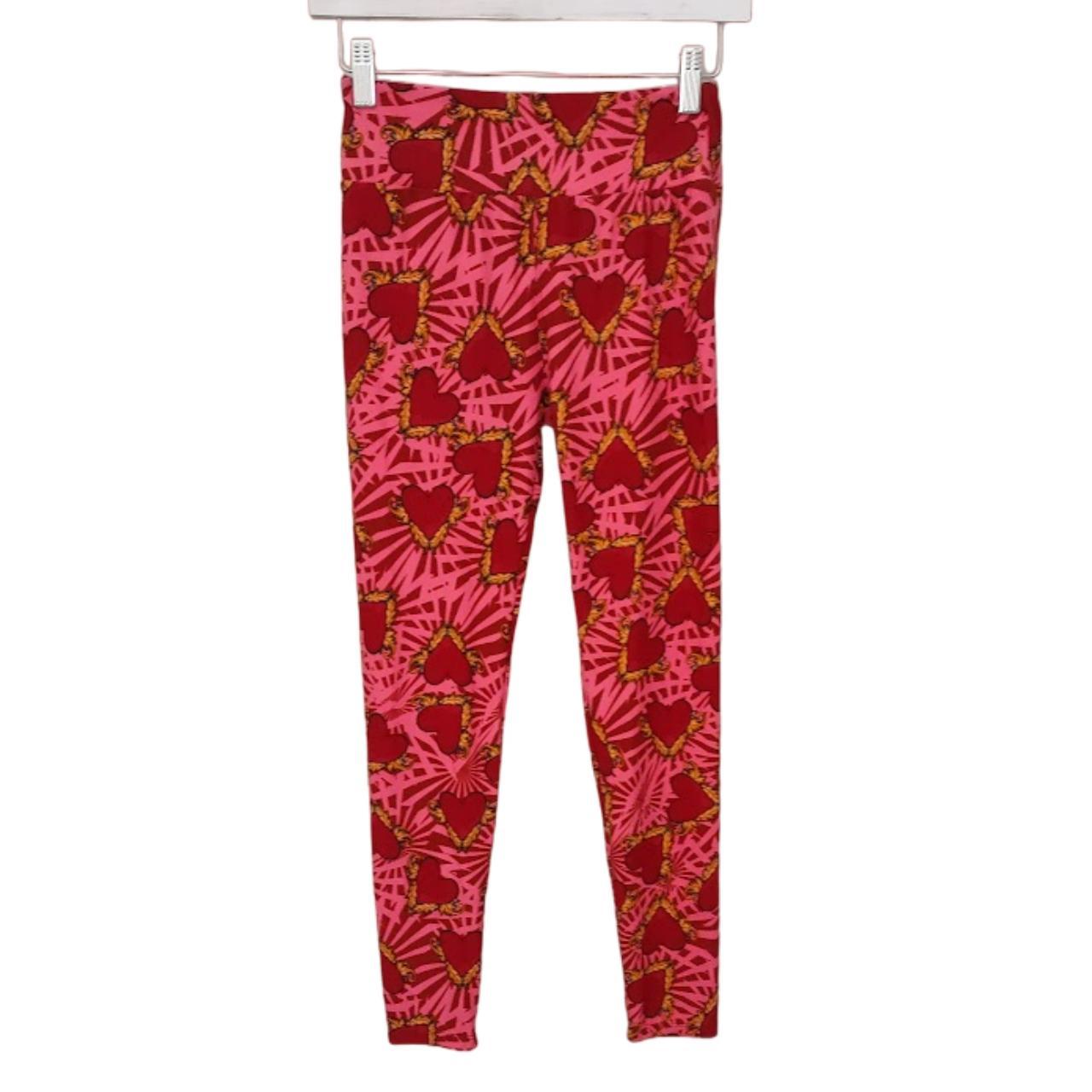 Lularoe Red Heart Valentines Day Leggings Beautiful Depop