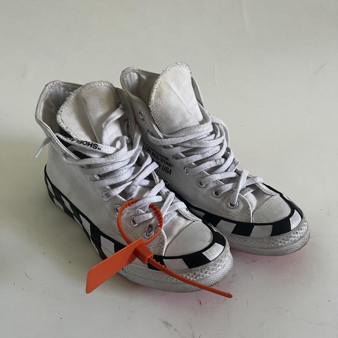 Off white converse worn best sale