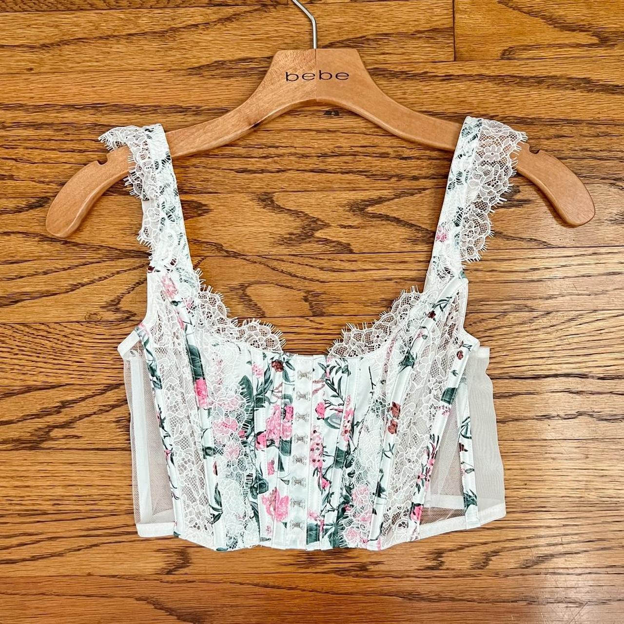 VICTORIA SECRET ☁️, FLORAL CORSET TOP , Brand New with