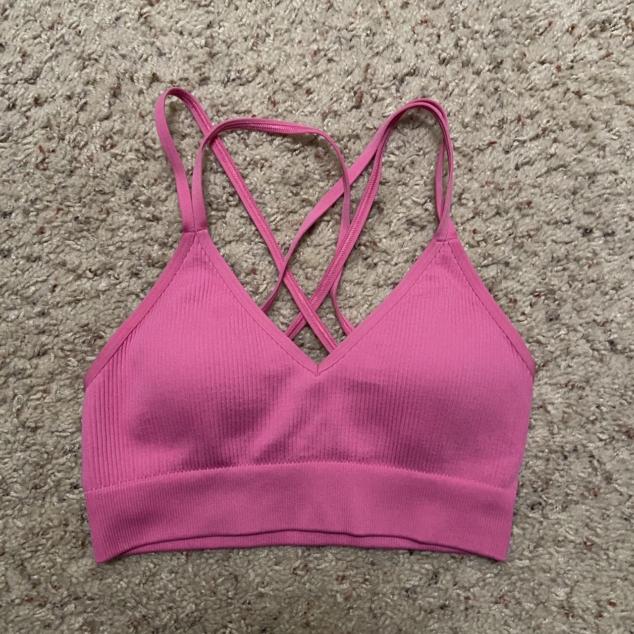 aerie padded ribbed bralette / sports bra - Depop