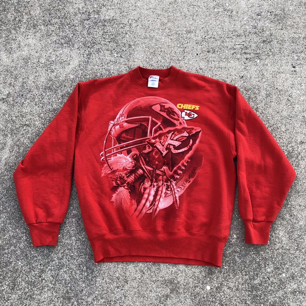 KC Chiefs yellow sweatshirt