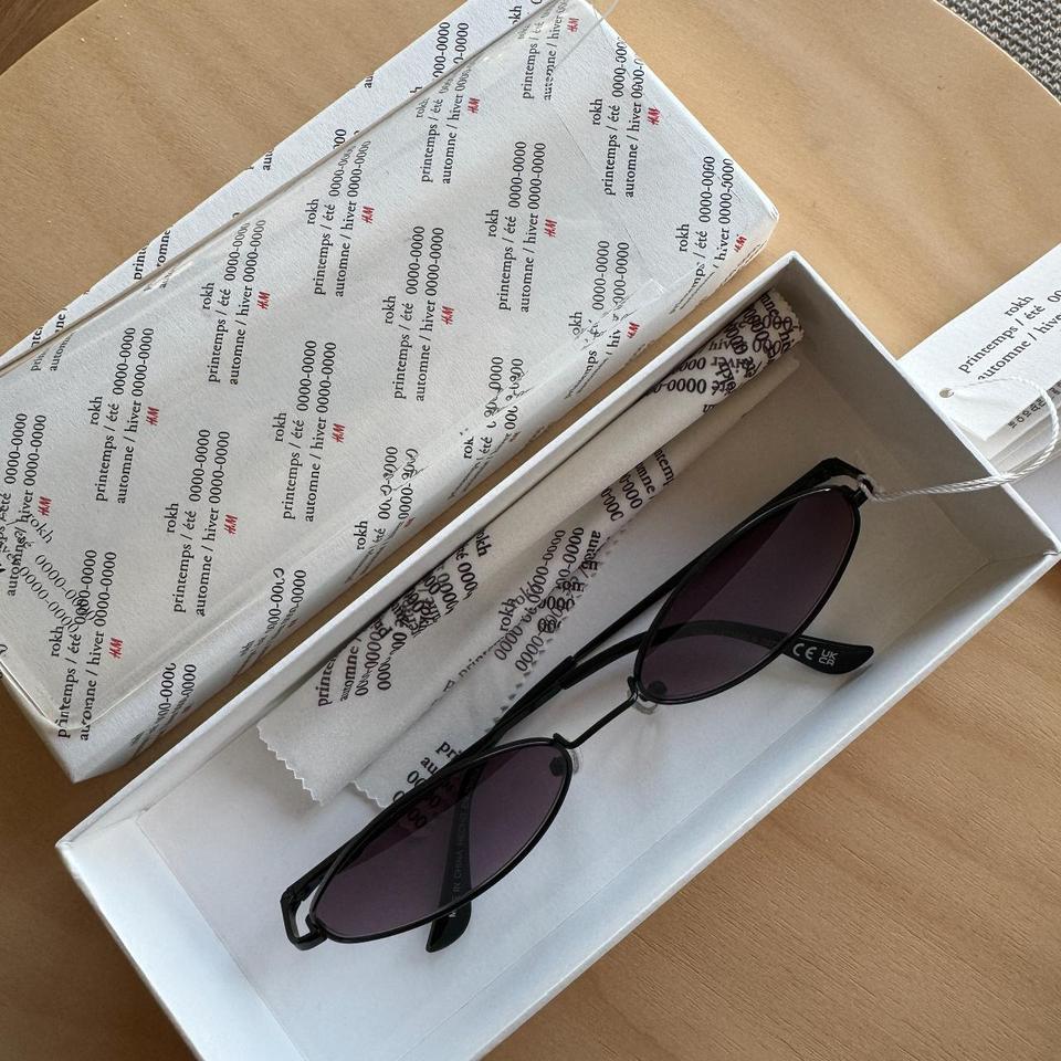 new H M HM X h m Rokh Hwang SUNGLASSES WITH CASE AND. Depop