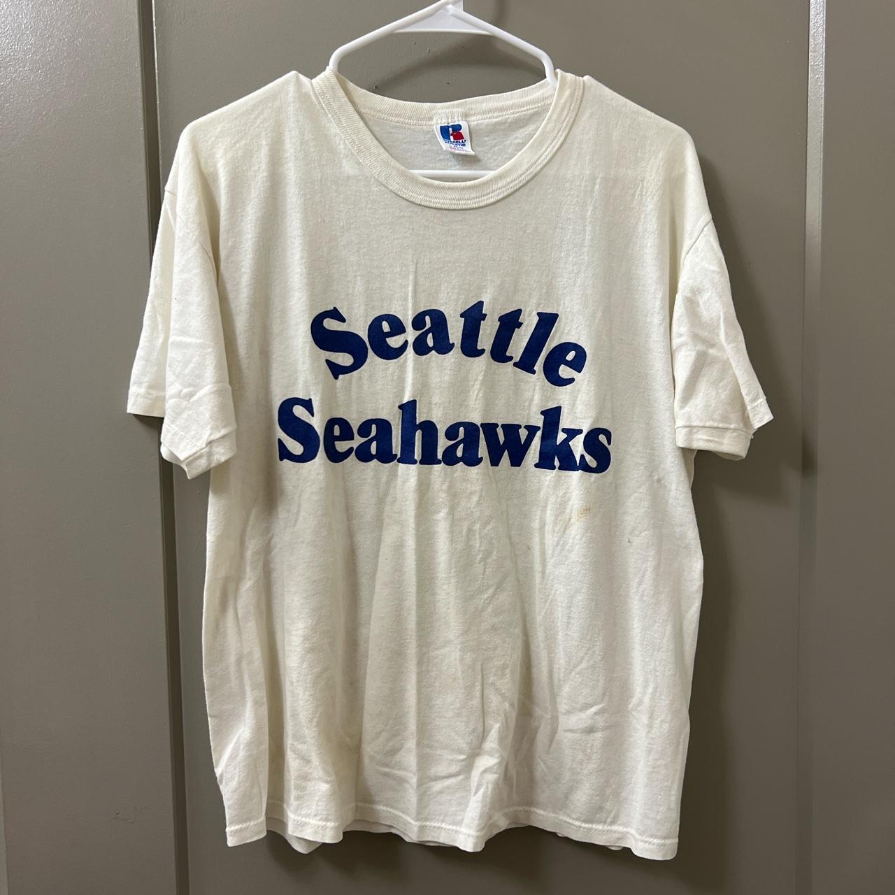 Seattle Seahawks Graphic Tee Size: M Pit to pit: - Depop