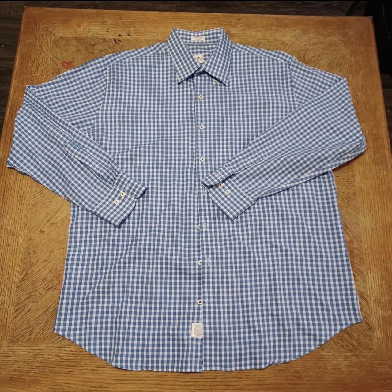 Peter Millar Men's Blue Shirt | Depop