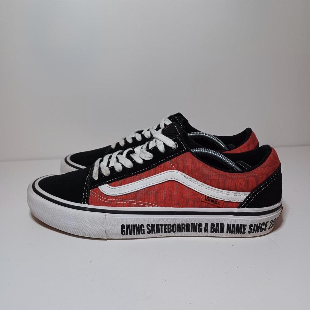 Vans Old Skool Pro Baker Skateboards Red Black...