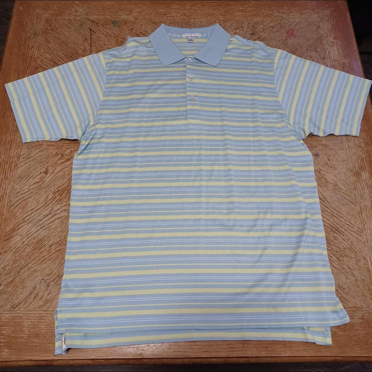 Peter Millar Polo Shirt Men's Extra Large Blue... - Depop