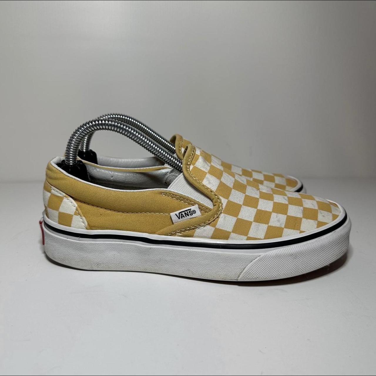 Ochre checkered sale vans