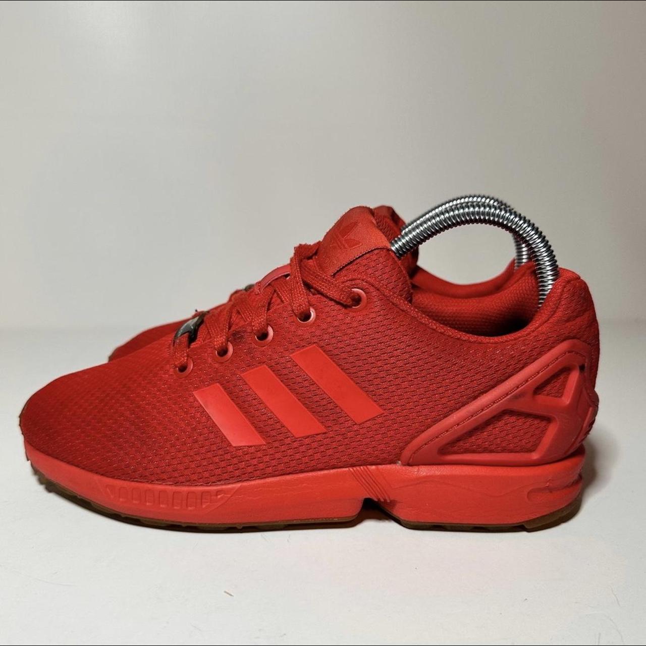 All red adidas store zx flux