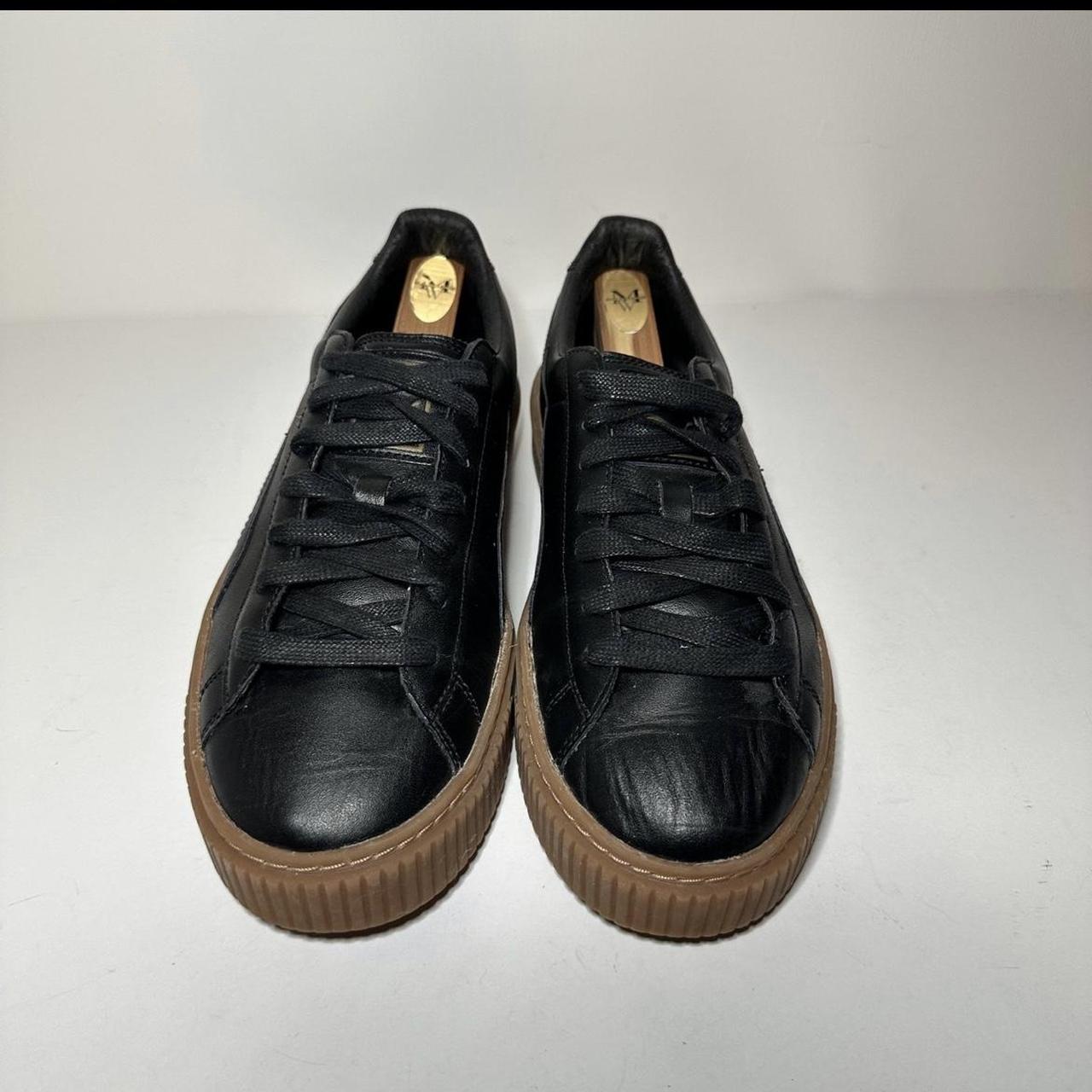 Puma basket leather cheap platform low top sneaker