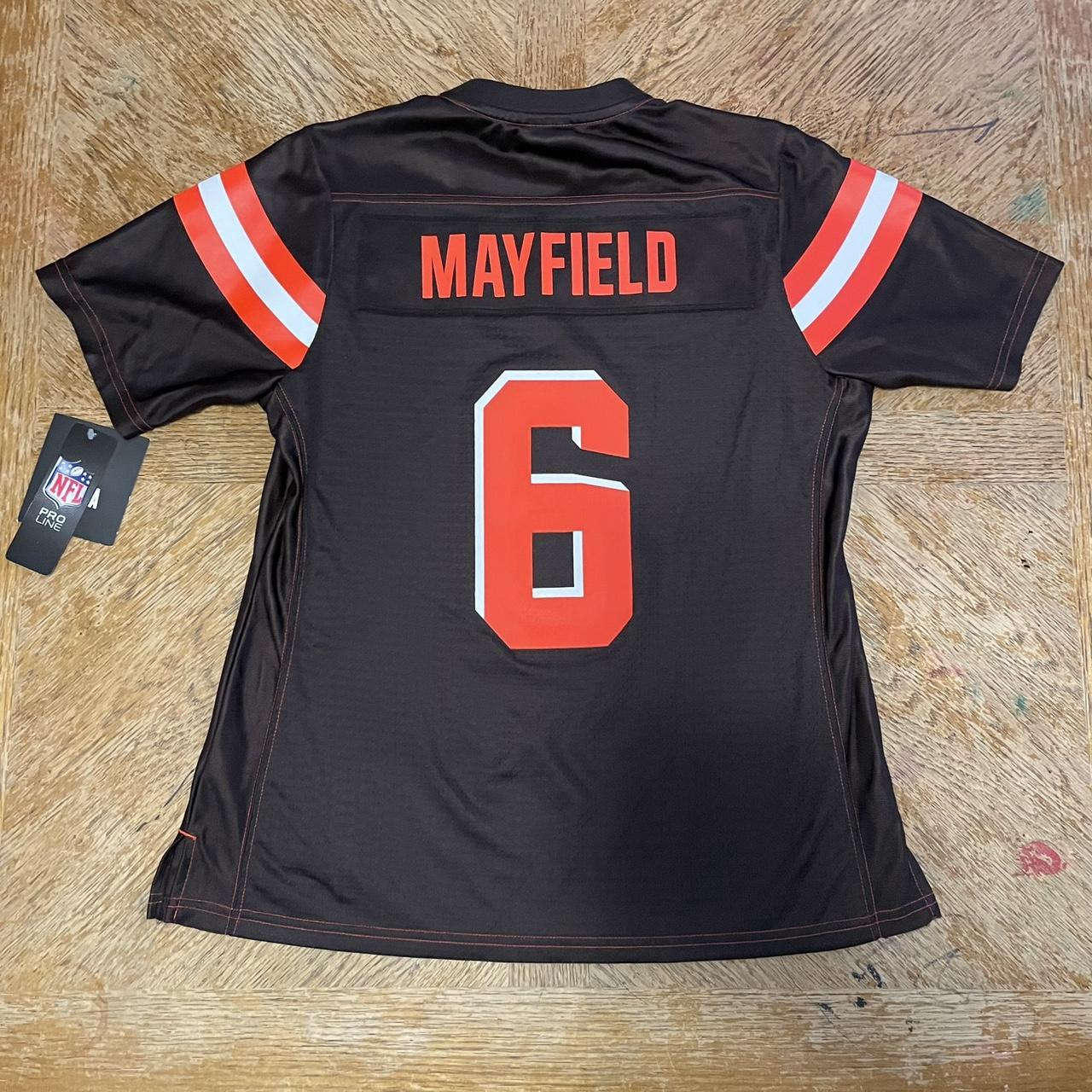 Pro Line Cleveland Browns Baker Mayfield Jersey, Brown, Size XL