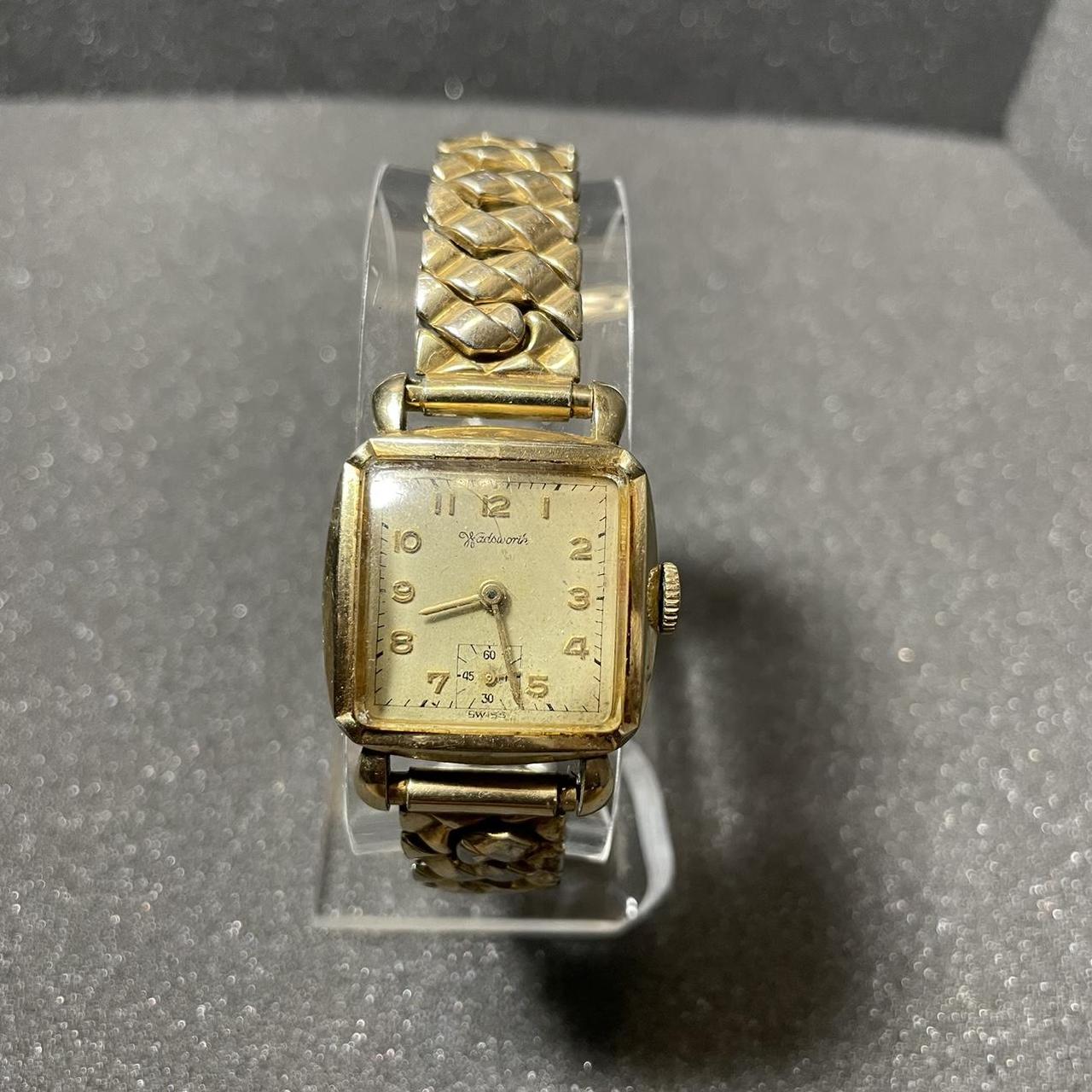 vintage wadsworth Swiss Mechanical Wind Up Watch 10K... - Depop