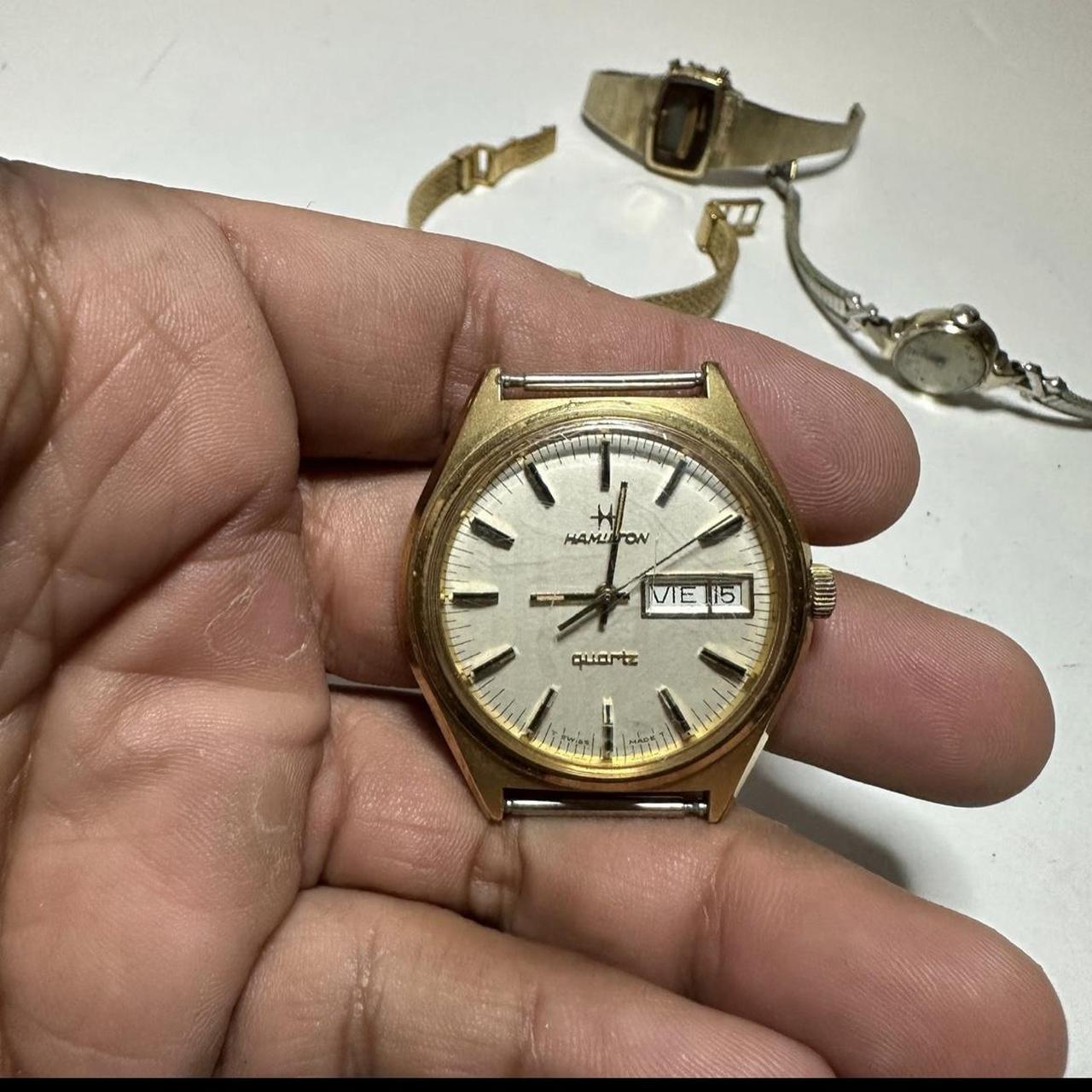 Vintage hamilton quartz discount watch