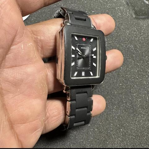 Michele Deco Sport Ladies Watch Silver And Black Depop